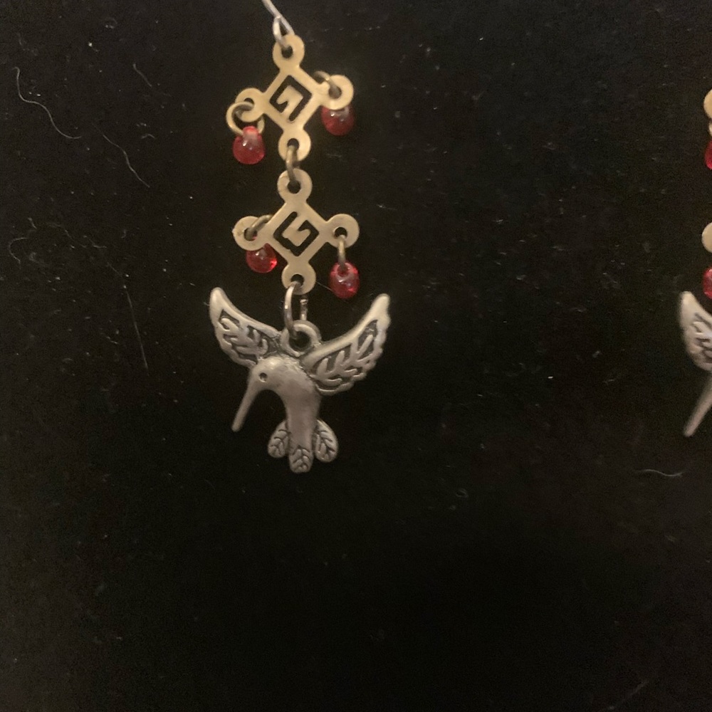 Hummingbird earrings - Picture 2 of 3